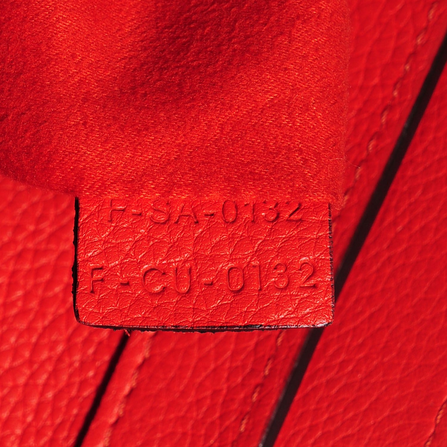 Celine Drummed Calfskin Micro Luggage Vermillion 8 of 8