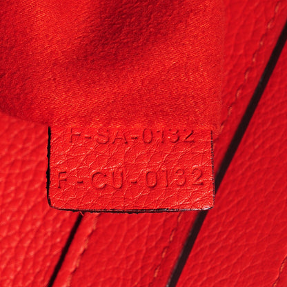 Celine Drummed Calfskin Micro Luggage Vermillion 8 of 8