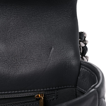 Chanel Lambskin Quilted Medium Chanel 19 Flap Dark Grey 10 of 11