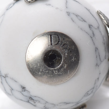 Christian Dior Marble Mise En Dior Tribal Bee Earrings White 4 of 4