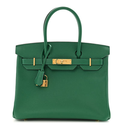 Hermes Epsom BIRKIN 30 Vert Vertigo 1 of 13