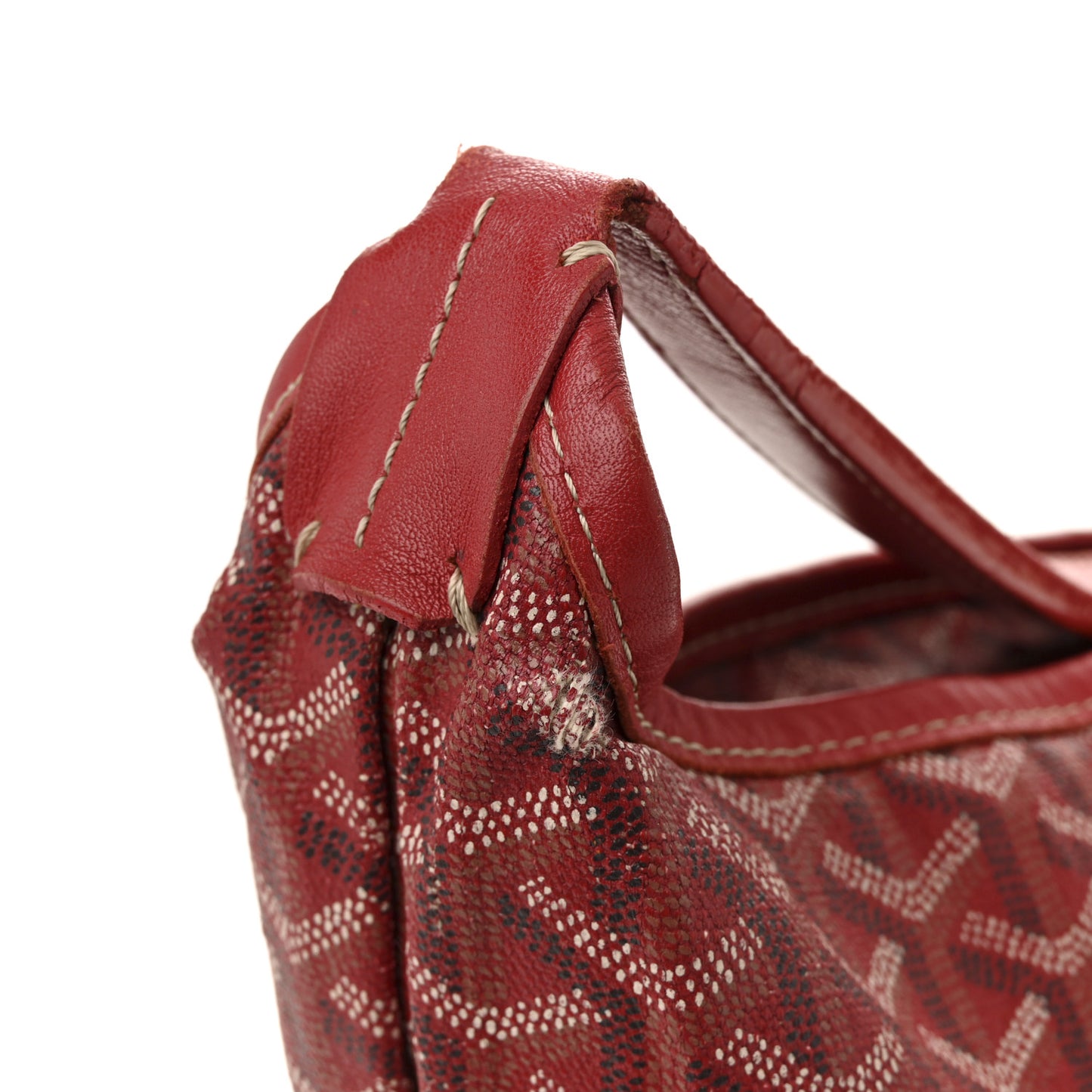 Goyardine Fidji Zip Hobo Red