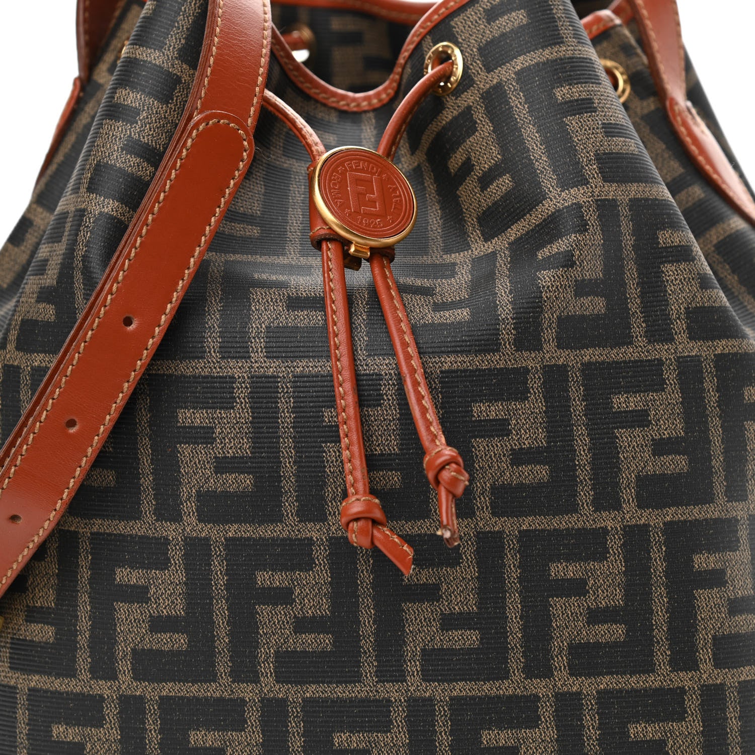 Fendi Zucca Bucket Bag Tobacco 8 of 11