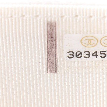 Chanel Caviar Quilted Flap Card Holder Wallet White 8 of 9