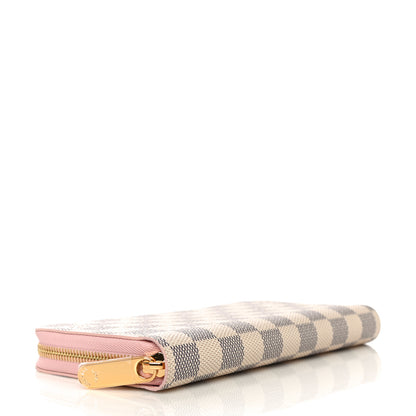Louis Vuitton Damier Azur Zippy Wallet Rose Ballerine 4 of 10