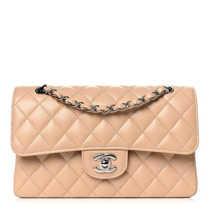 Chanel Caviar Quilted Small Double Flap Beige 2 of 10