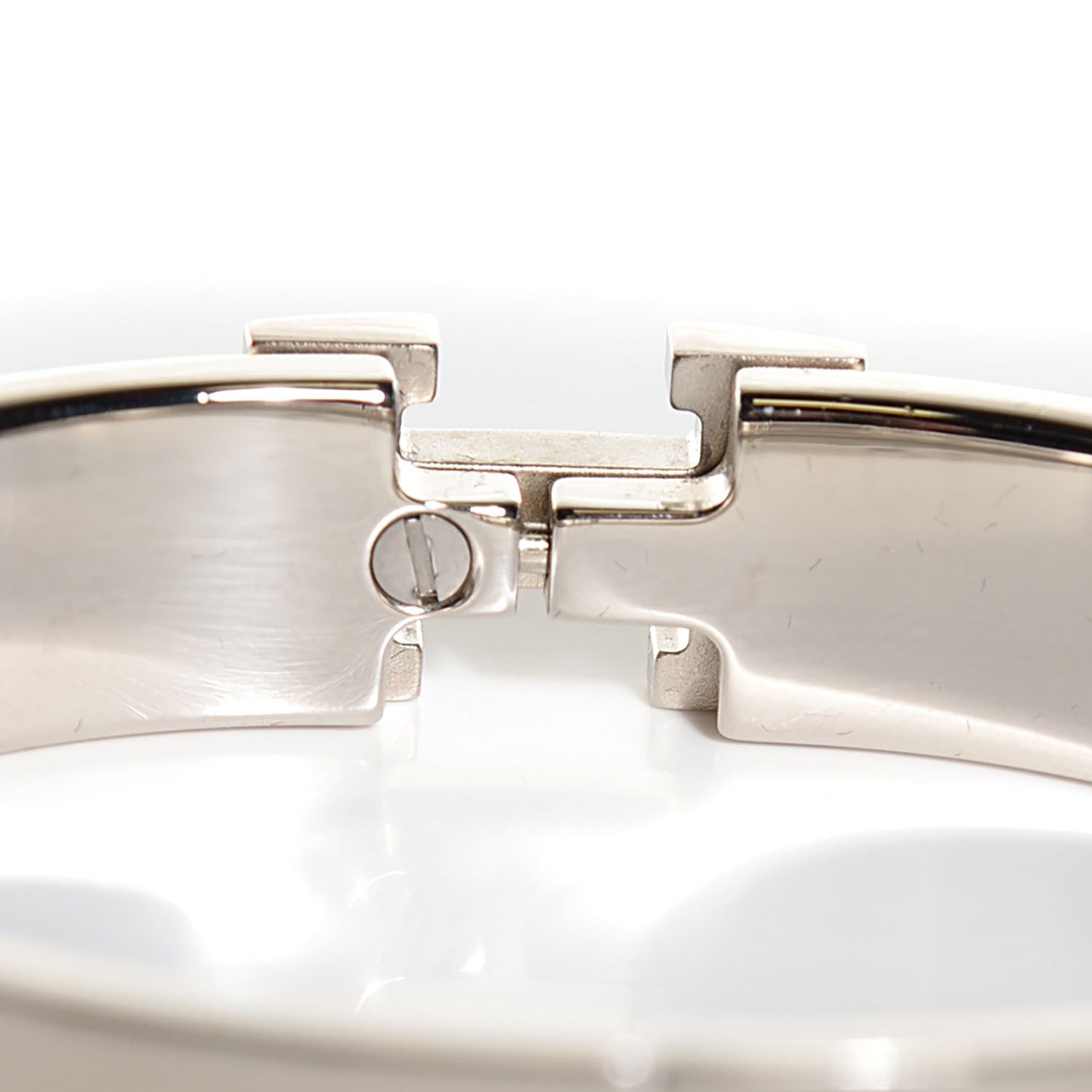 Hermes Enamel Narrow Clic H Bracelet PM Orange 7 of 8