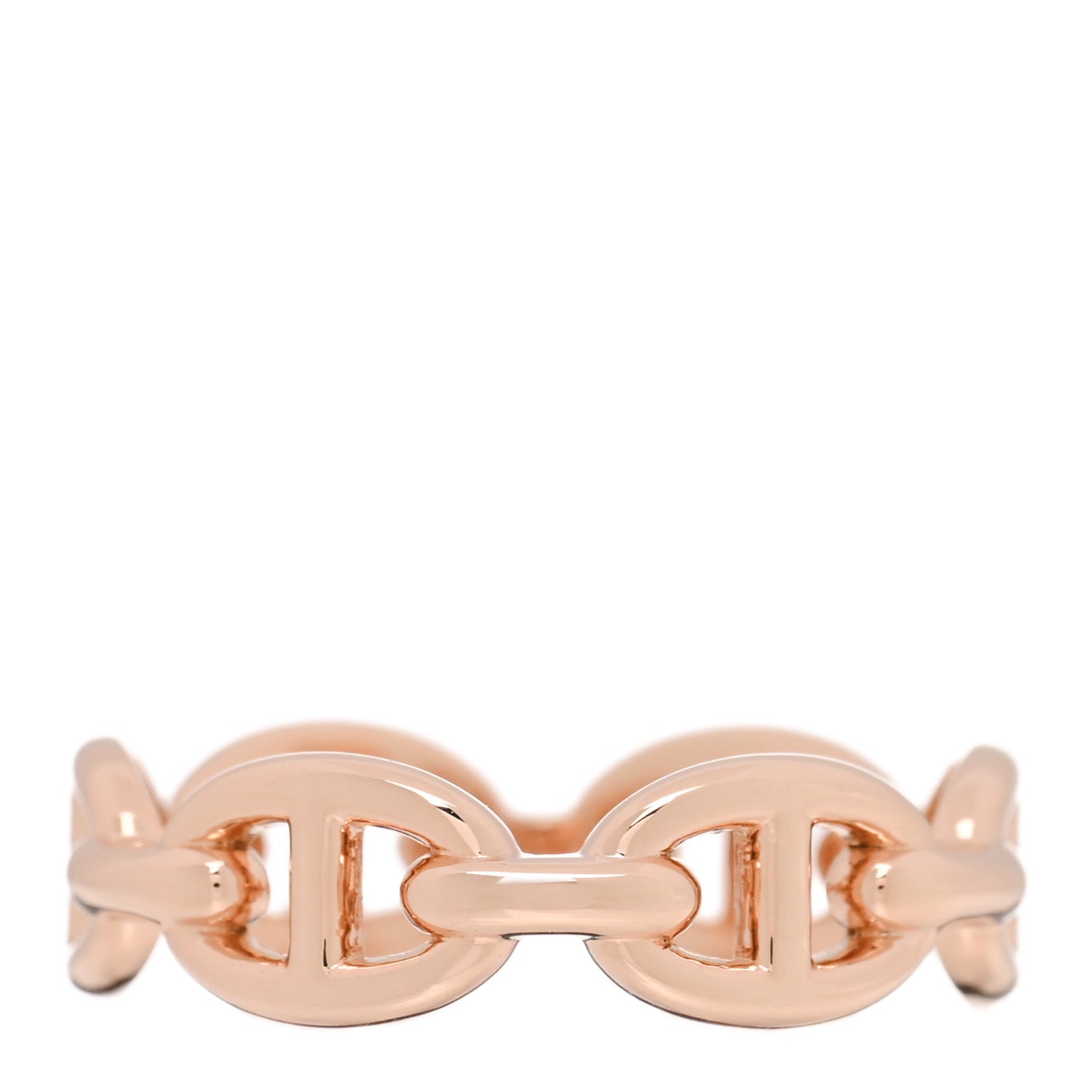 18K Rose Gold PM Chaine D'Ancre Enchainee Ring 54 7