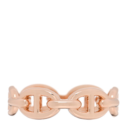 Hermes 18K Rose Gold PM Chaine D'Ancre Enchainee Ring 54 7 1 of 5