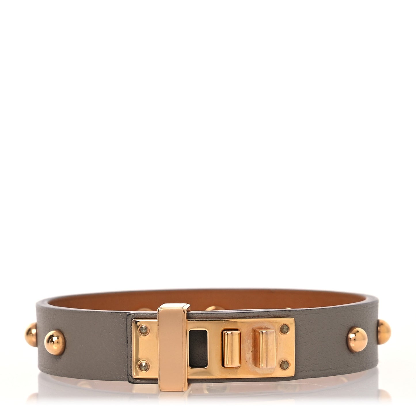 Swift Mini Dog Clous Ronds Bracelet T3 Etoupe