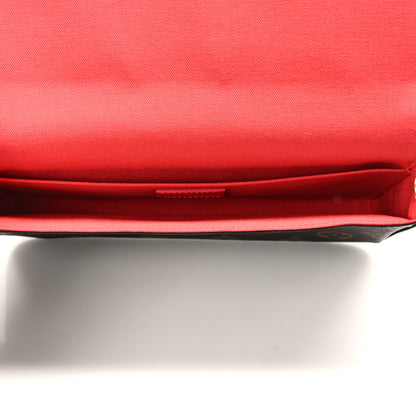 Louis Vuitton Monogram 2022 Christmas Animation China Chengdu Pochette Felicie Chain Wallet Red 6 of 10