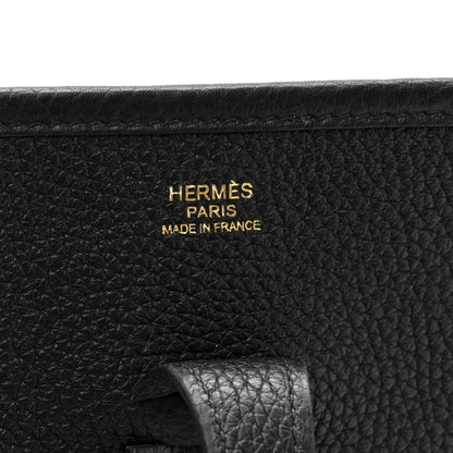 Hermes Taurillon Clemence Evelyne III PM Black 6 of 10