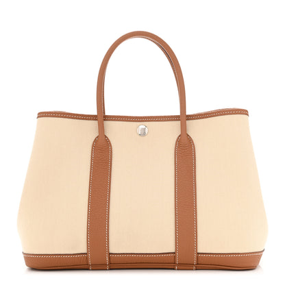 Hermes Toile Negonda Garden Party 30 TPM Tote Gold 1 of 11