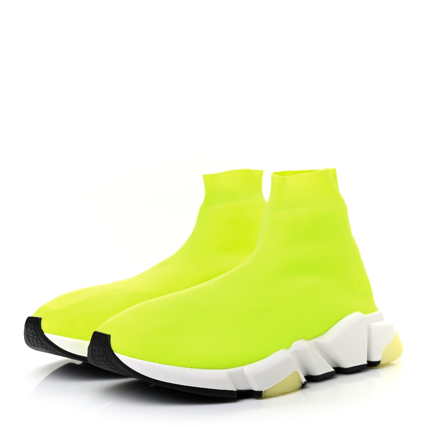 Balenciaga Neoprene Knit Mens Speed Sneakers 44 Yellow Fluo 3 of 6