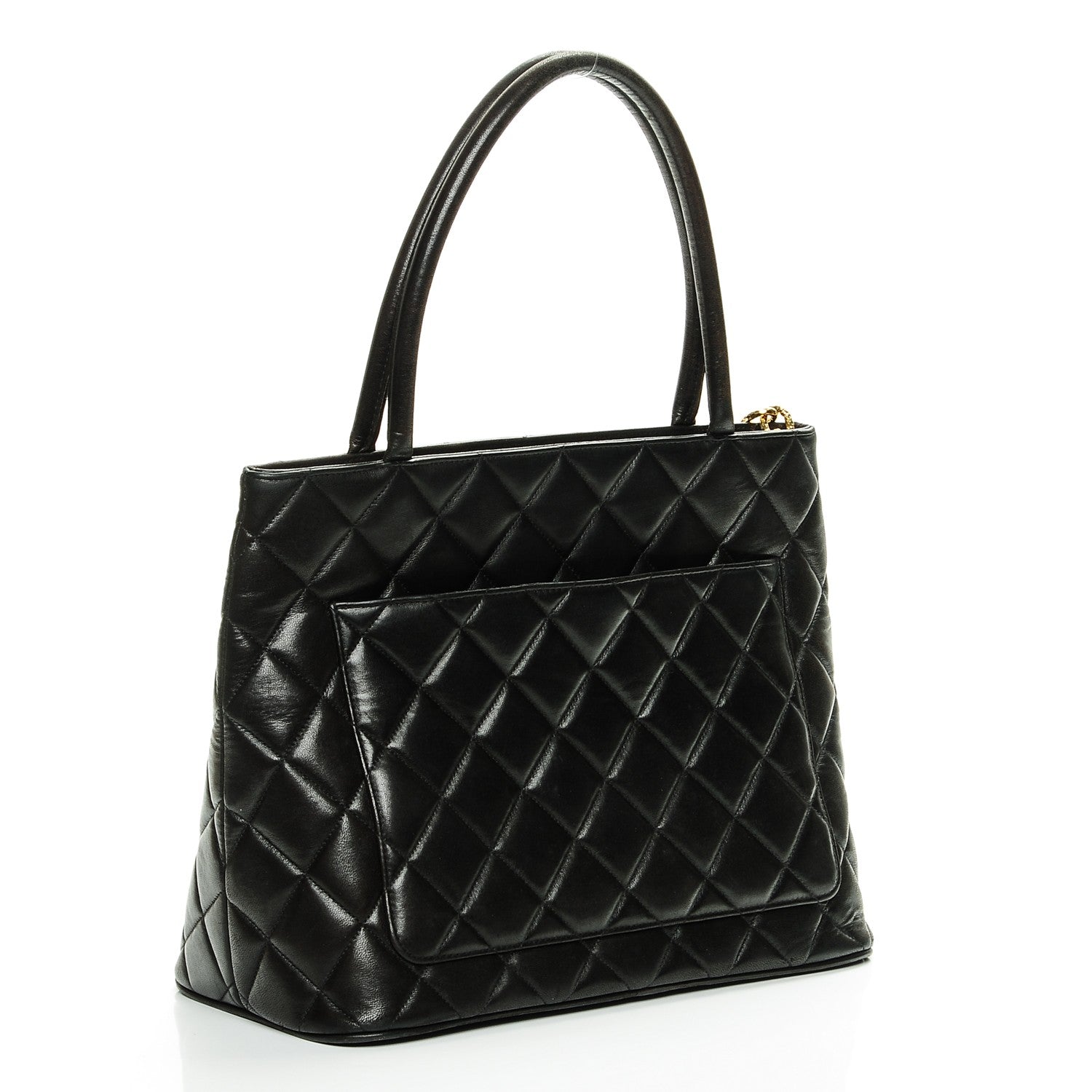Chanel Lambskin Quilted Medallion Tote Black 3 of 8