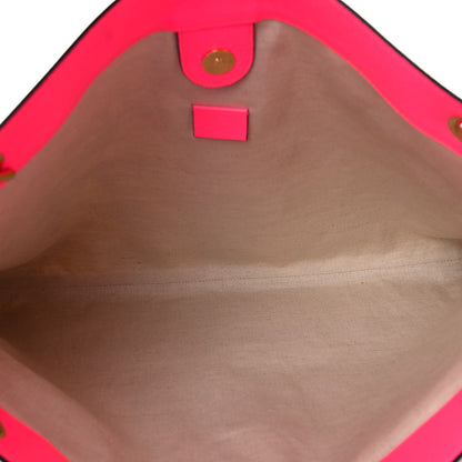 Gucci Canvas Flora Large Rajah Chain Tote White Multicolor Fuxia Fluo 5 of 10