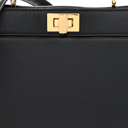 Fendi Shiny Nappa Petite Peekaboo I SEE U Satchel Black 9 of 12