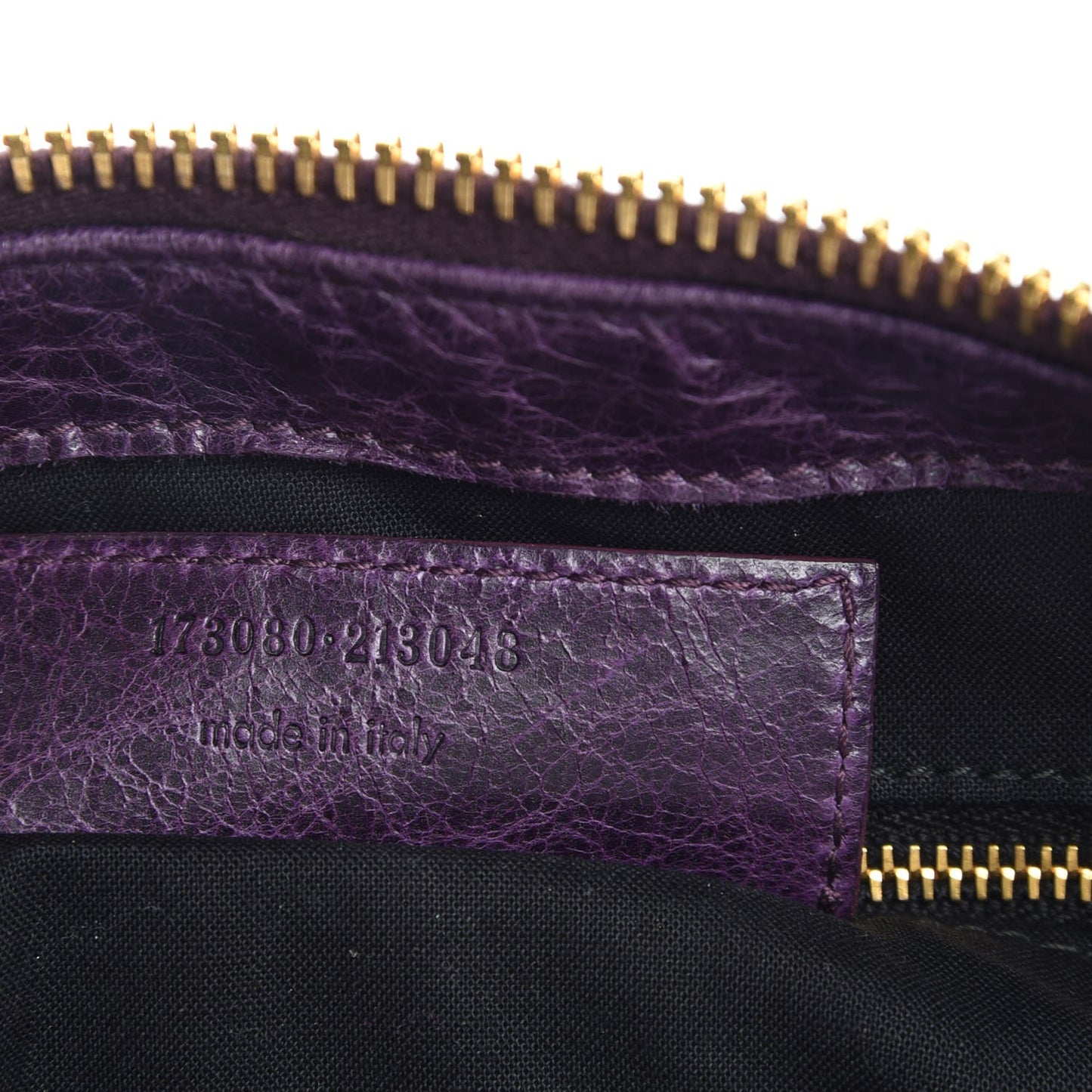 Agneau Giant 21 Gold Hardware Work Raisin
