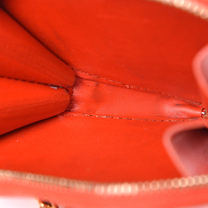 Louis Vuitton Vernis Heart Coin Purse Orange Sunset 7 of 11