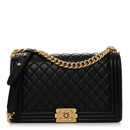Chanel Lambskin Quilted New Medium Boy Flap Black 1 of 10