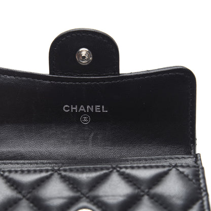 Chanel Lambskin Quilted Flap Card Holder Black 7 of 10