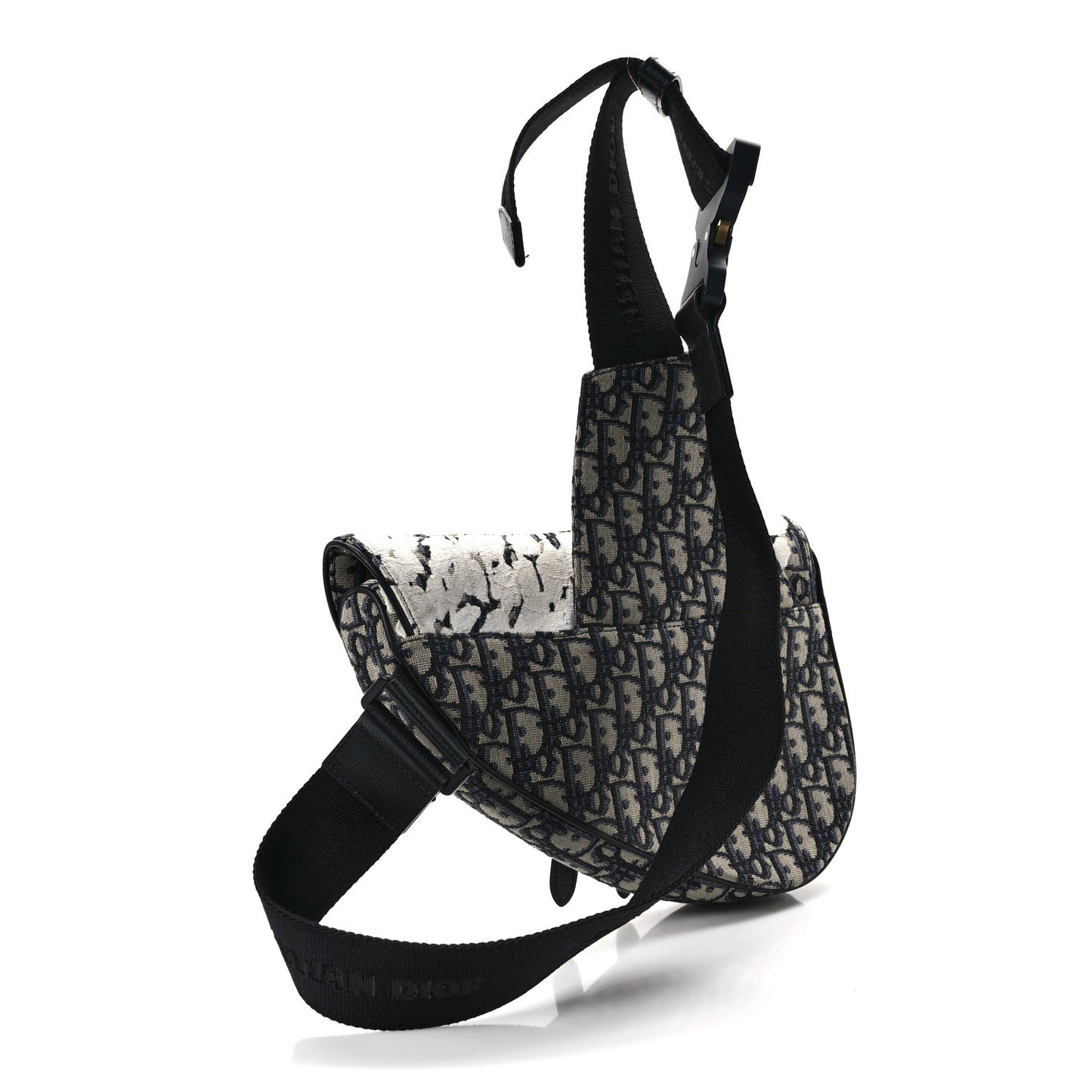 X Raymon Pettibon Oblique Mens Saddle Bag Blue White