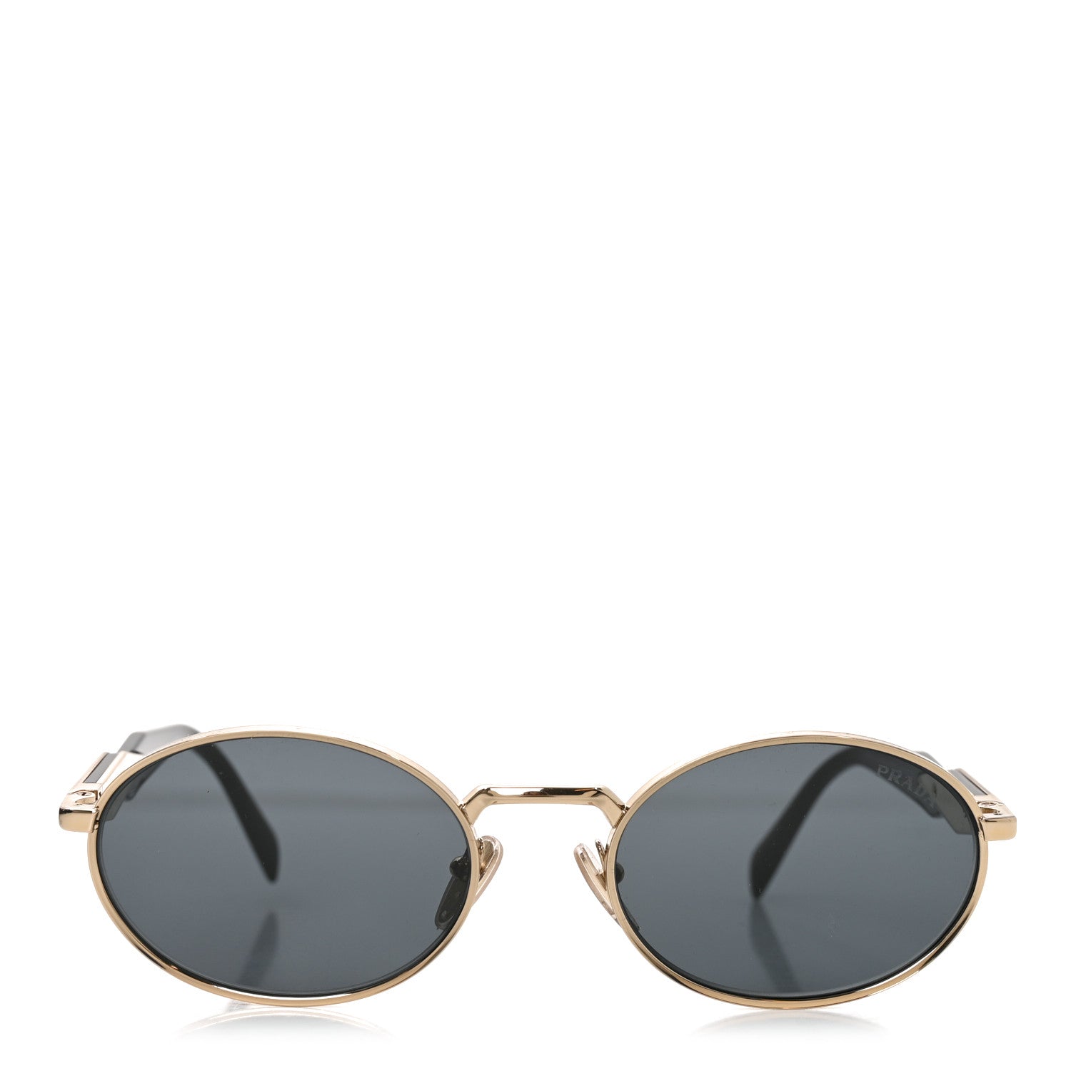 Prada Metal Logo Sunglasses SPR 65ZS Gold 2 of 7