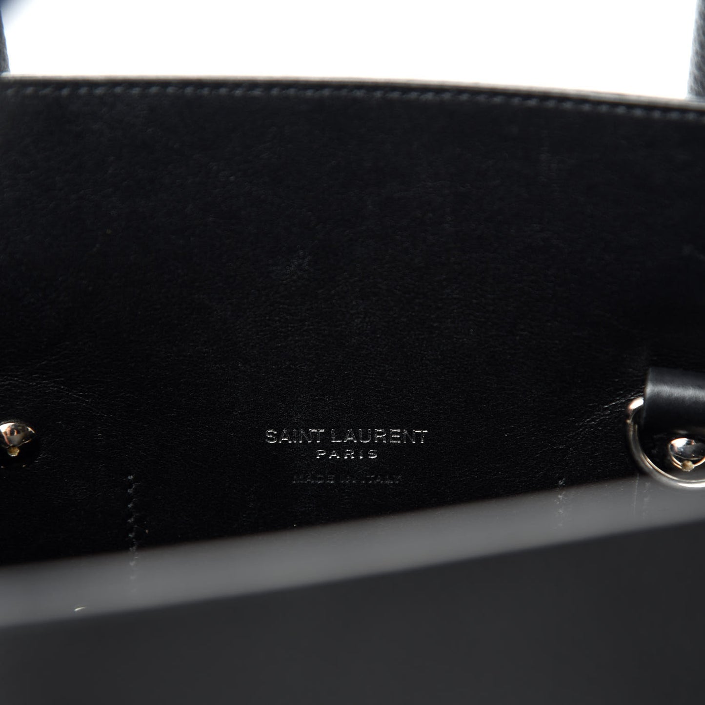 Grained Calfskin Small Sac De Jour Black