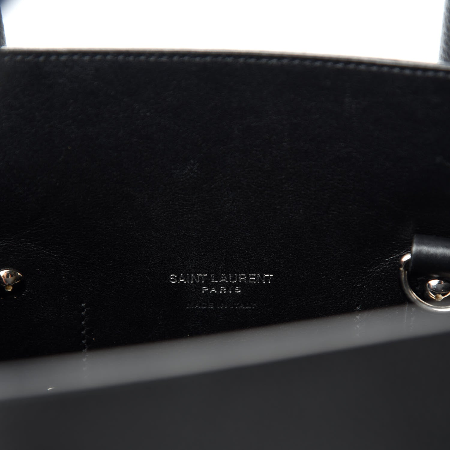 Saint Laurent Grained Calfskin Small Sac De Jour Black 10 of 11