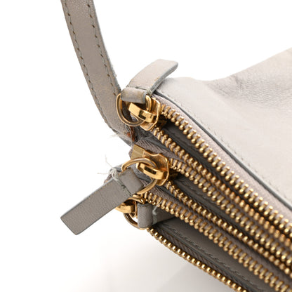 Celine Lambskin Large Trio Crossbody Bag Smoke 14 of 21
