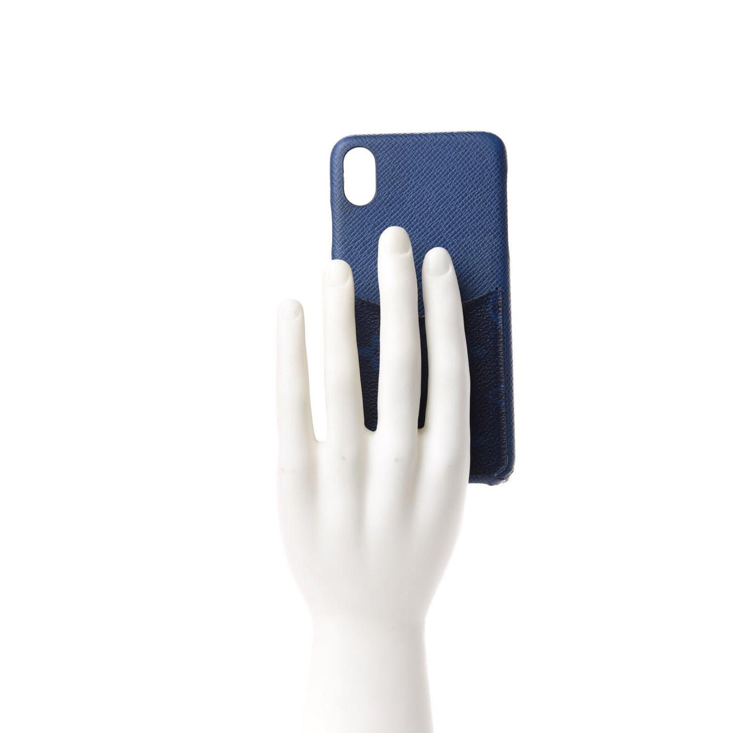 Monogram Taiga iPhone XS Max Bumper Cobalt