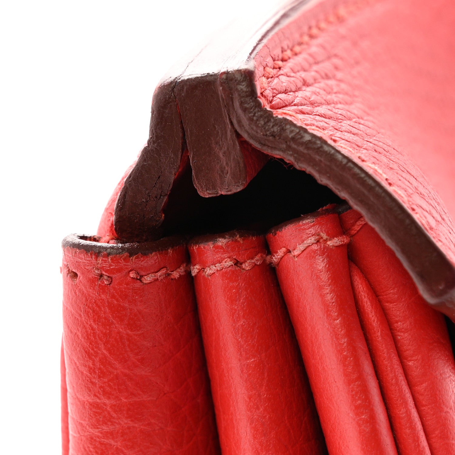Hermes Taurillon Clemence Birkin 30 Rouge Tomate 11 of 14