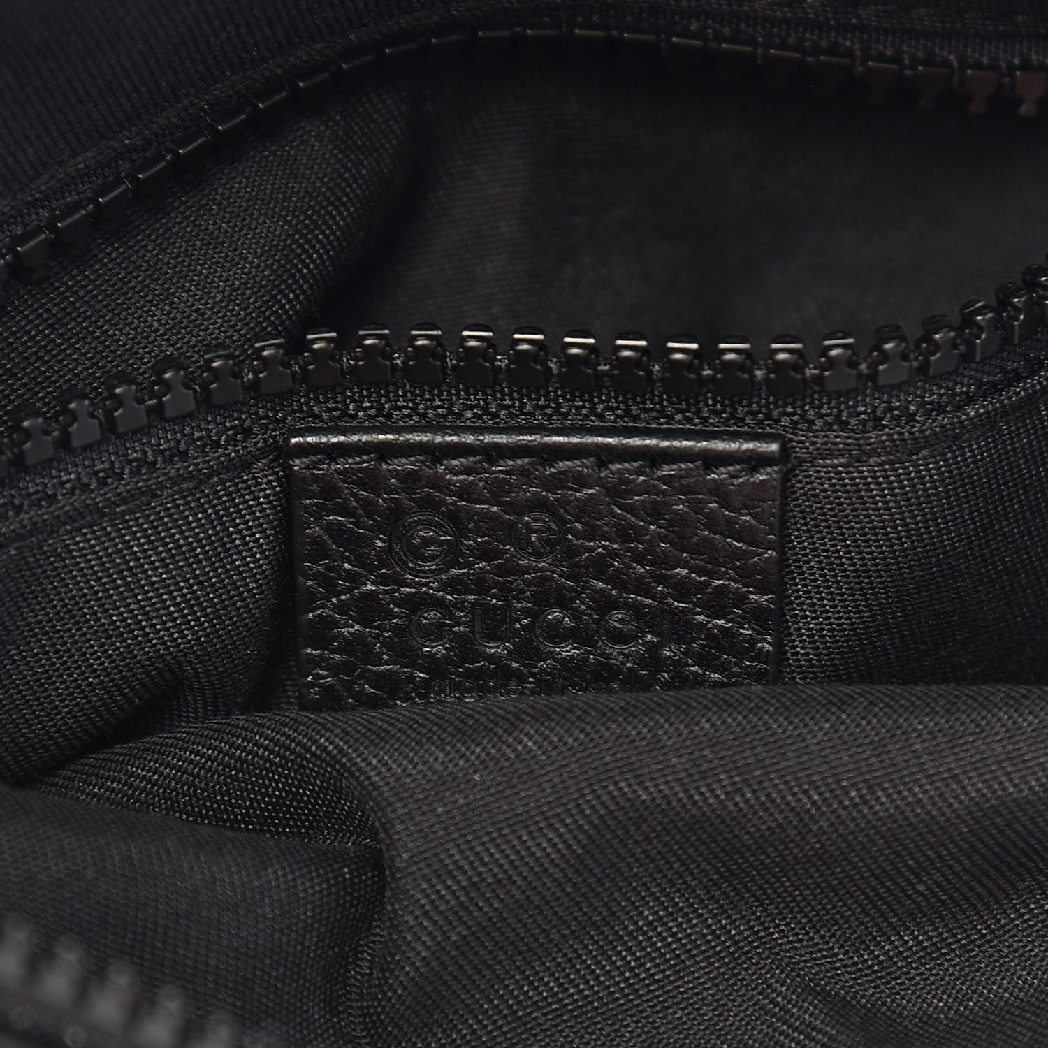 Gucci Nylon Monogram Mini Flat Messenger Bag Black 6 of 10