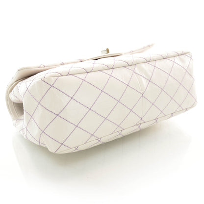 Chanel Calfskin Lilac Surpique 2.55 Reissue 226 Flap Ivory 4 of 8