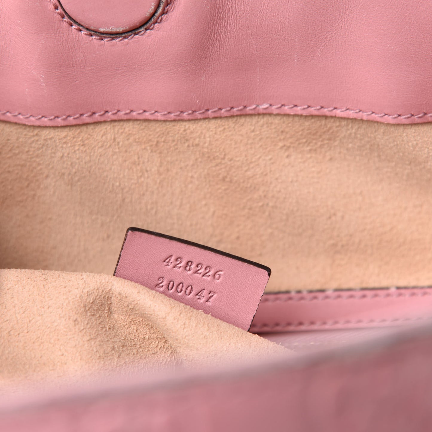 Guccissima Signature Linea A Foldover Tote Rose Baby Candy