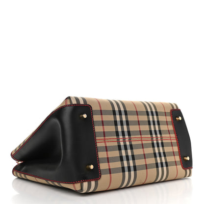 Burberry Horseferry Check Medium Ballingdon Tote Honey Black 4 of 10