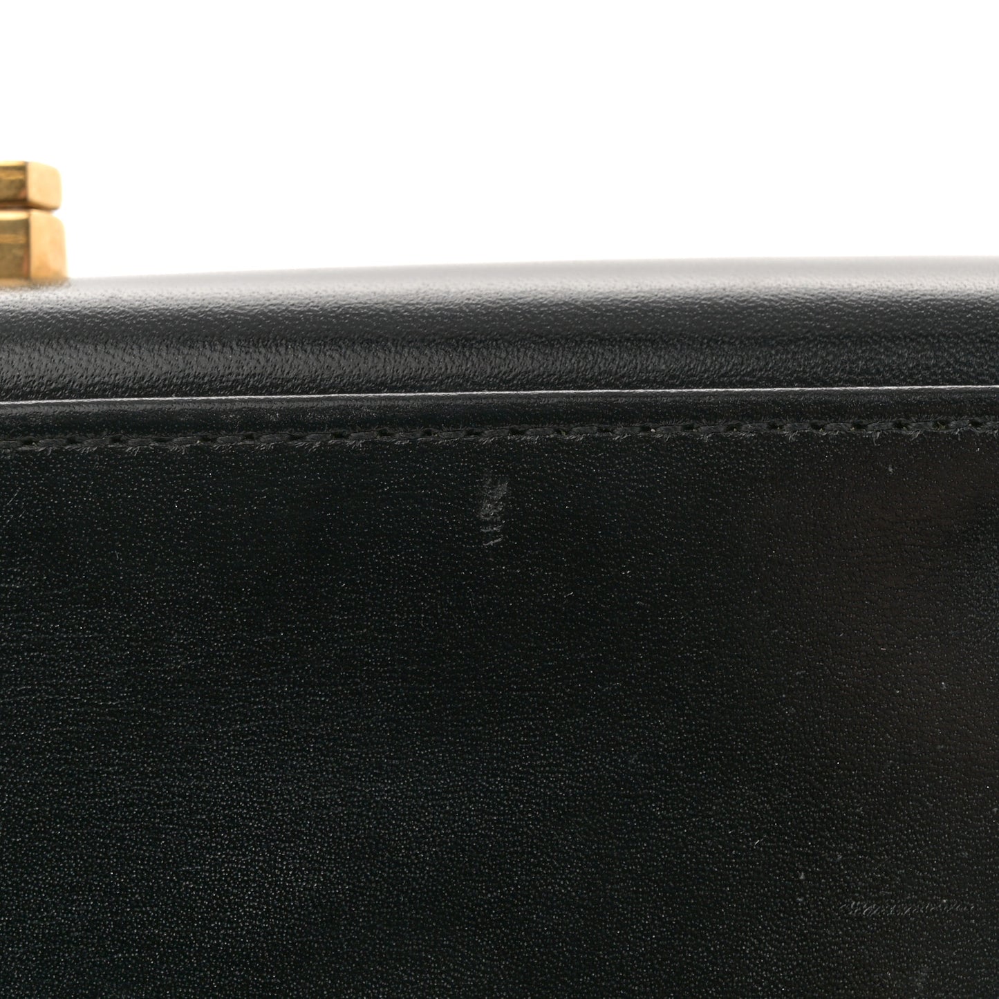 Calfskin Mini Classic Monogram Cassandra Top Handle Black