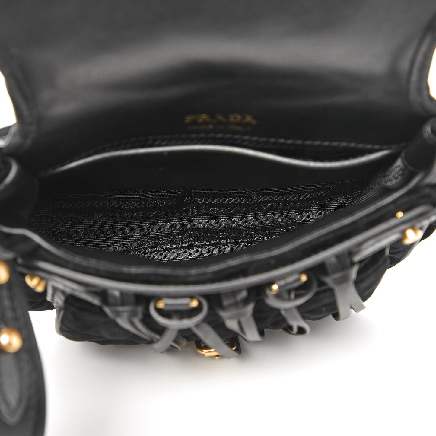 Velluto Impuntu Corsaire Bag Black