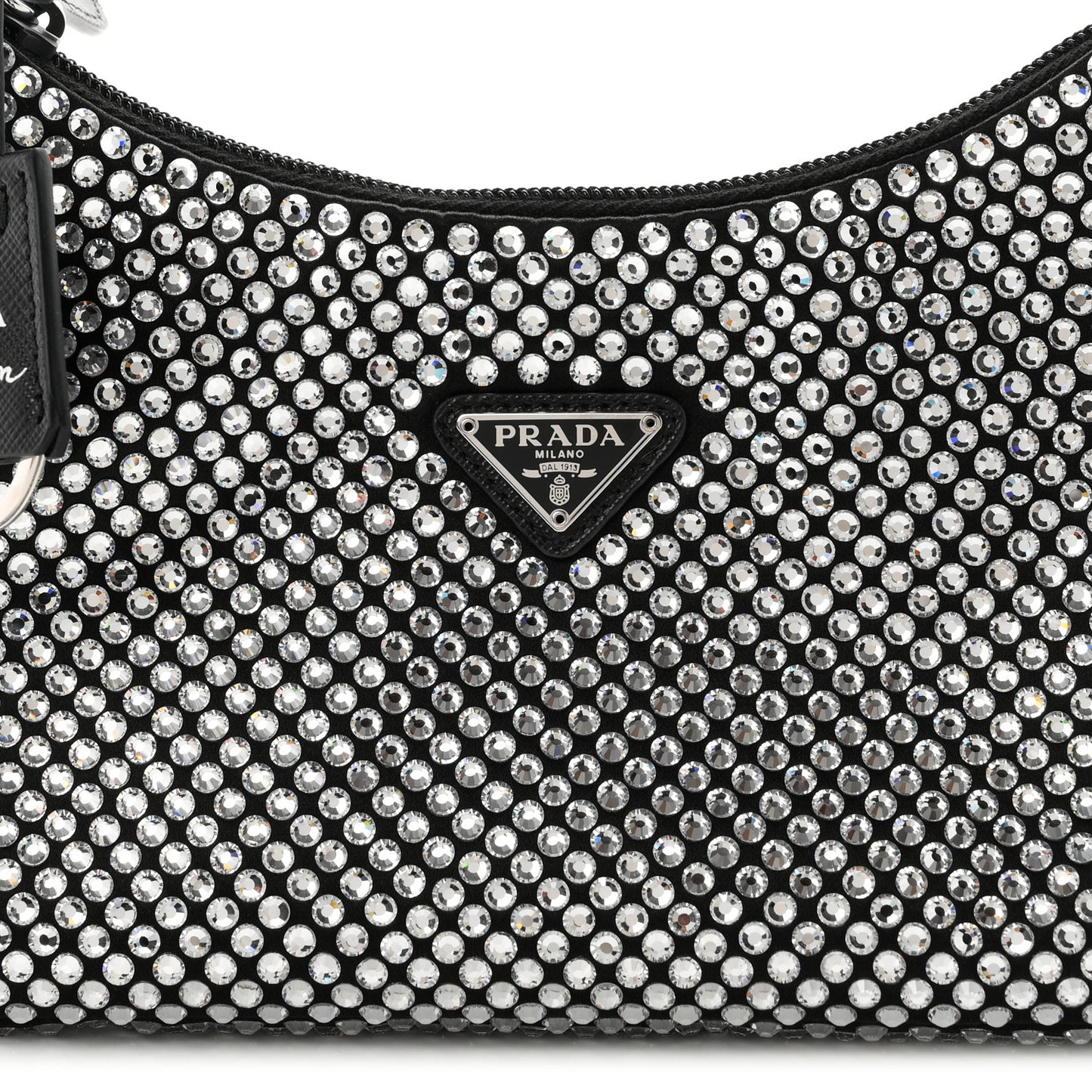 Satin Crystal Mini Re-Edition 2000 Bag Cristal