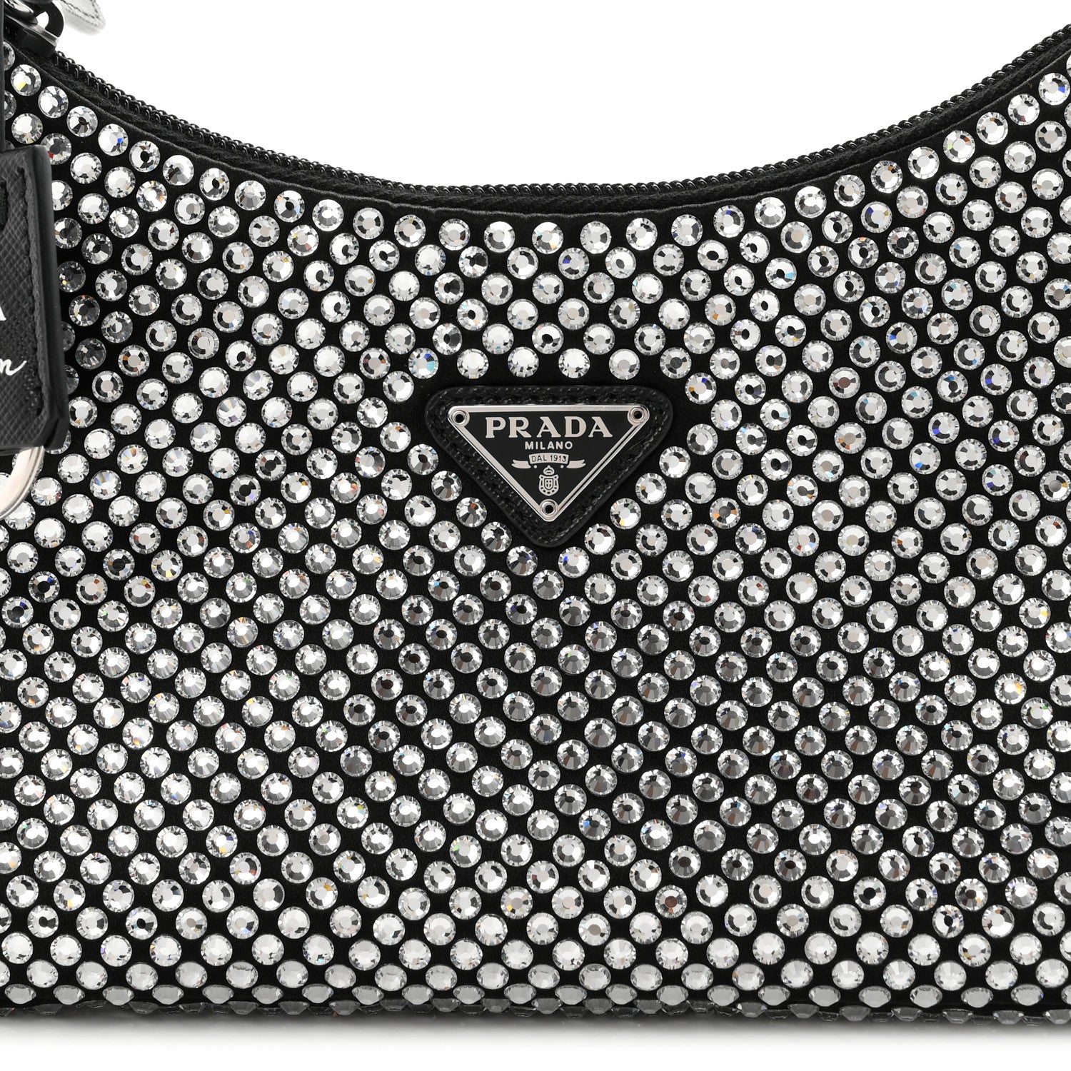 Prada Satin Crystal Mini Re-Edition 2000 Bag Cristal 7 of 9