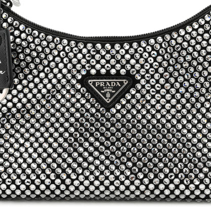 Prada Satin Crystal Mini Re-Edition 2000 Bag Cristal 7 of 9