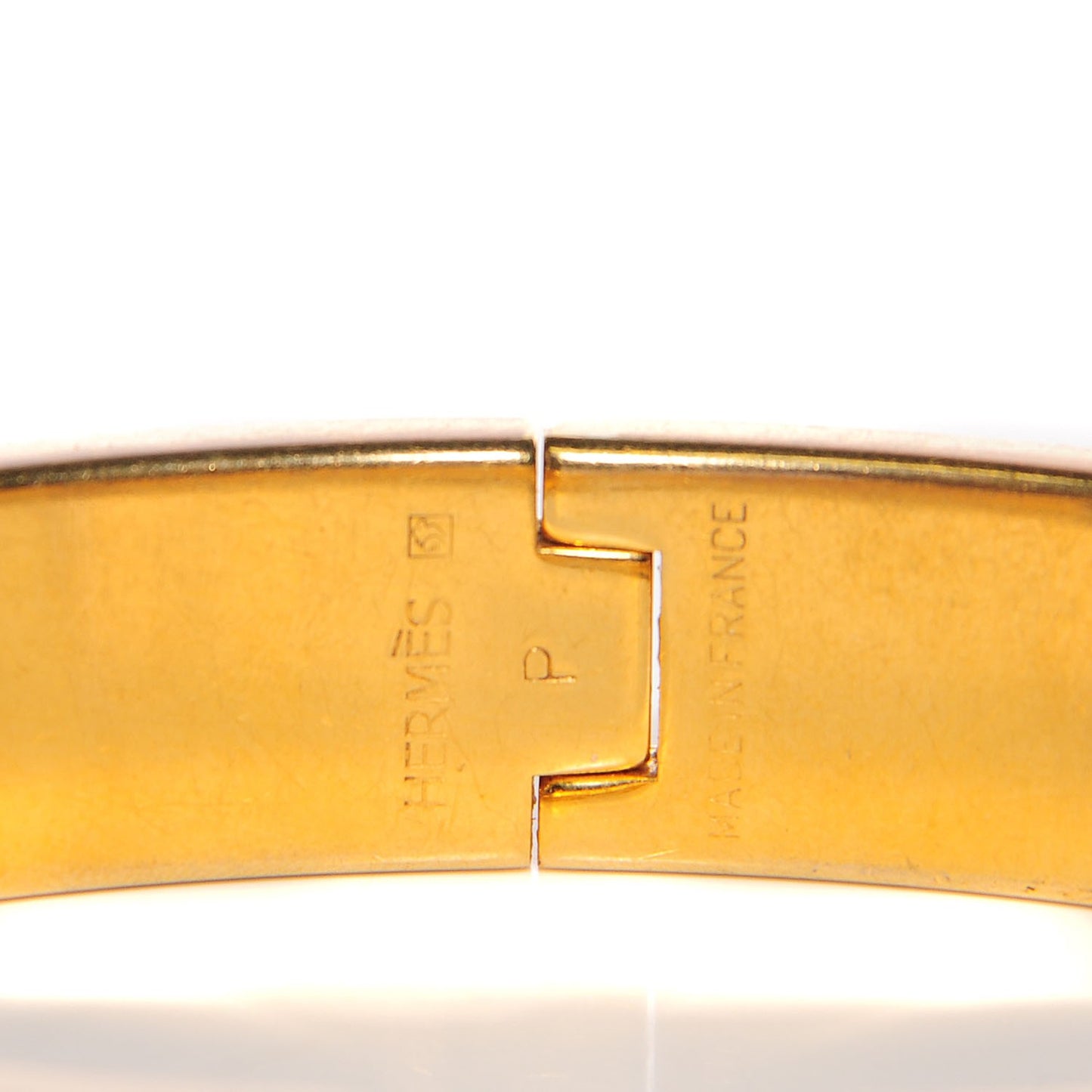 Enamel Narrow Clic Clac H Bracelet PM Orange