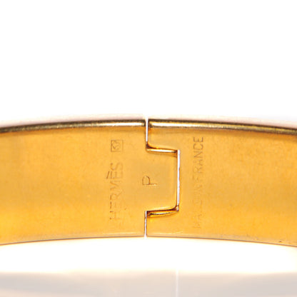 Hermes Enamel Narrow Clic Clac H Bracelet PM Orange 7 of 7