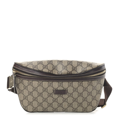 Gucci GG Supreme Monogram Belt Bag Dark Brown 1 of 10