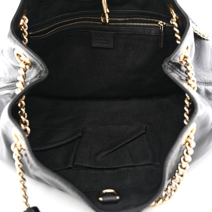 Gucci Patent Medium Soho Chain Shoulder Bag Black 5 of 12