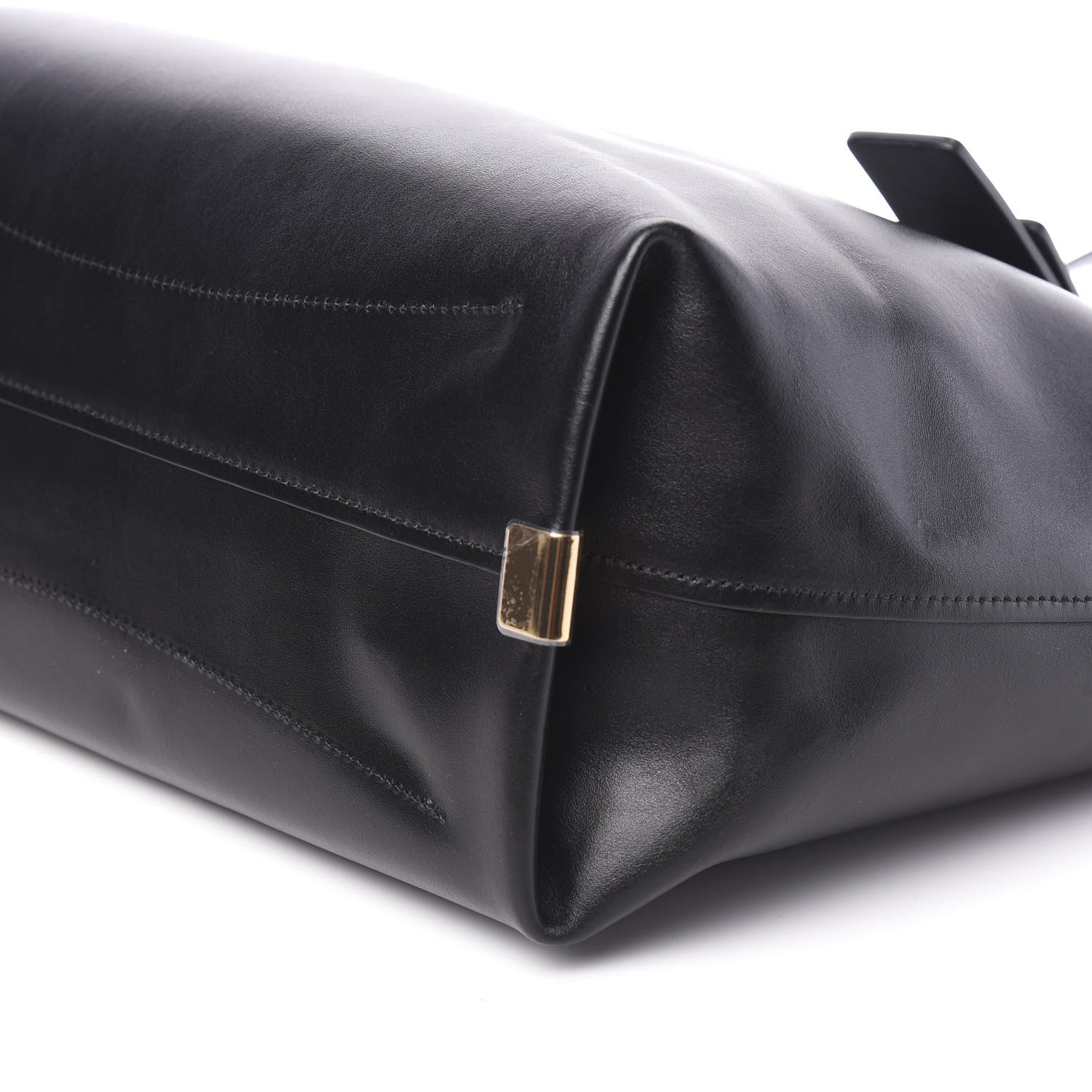 Chloe Shiny Calfskin Suede Medium C Zipped Tote Black 7 of 8