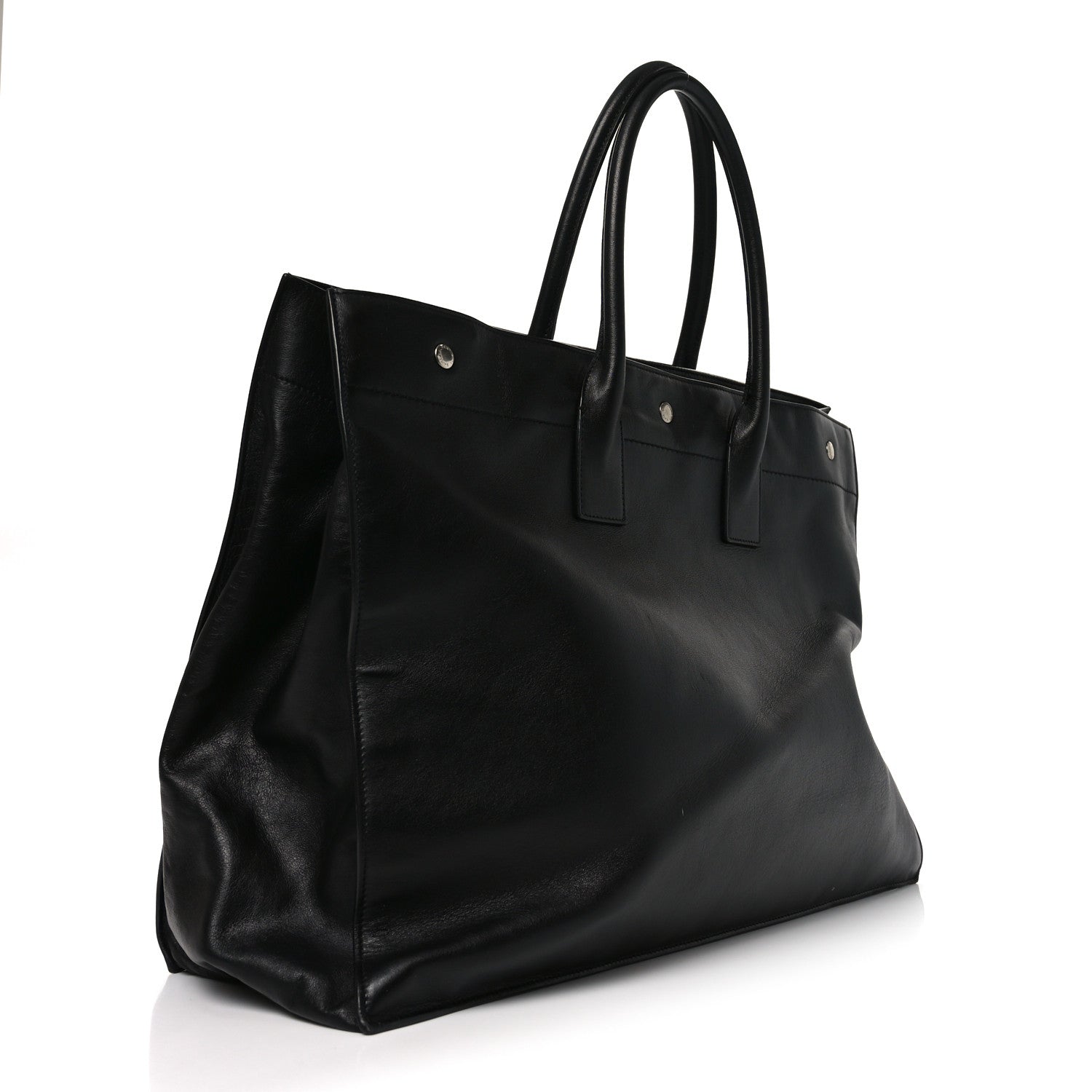 Saint Laurent Vitello Rive Gauche Large Tote Black 3 of 11