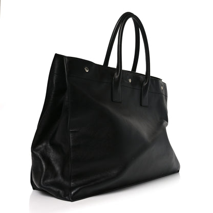 Saint Laurent Vitello Rive Gauche Large Tote Black 3 of 11