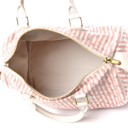 Louis Vuitton Mini Lin Croisette Speedy 30 Rouge 5 of 14