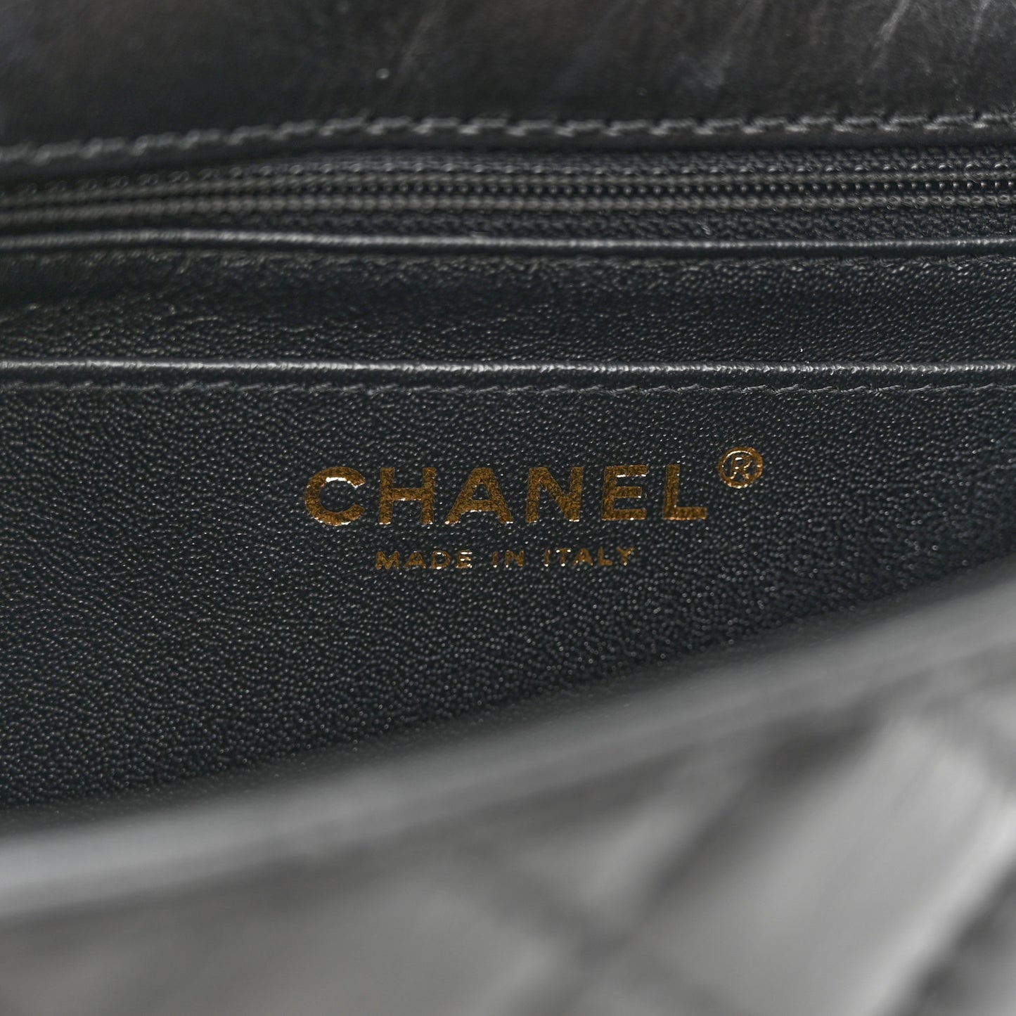 Aged Calfskin Quilted 2.55 Reissue Mini Flap Black